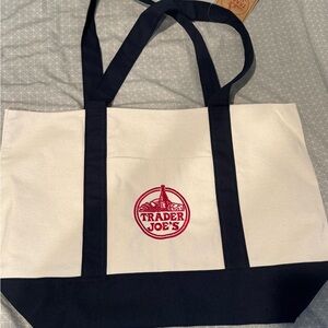 New Trader Joe Large Canvas Tote Bag